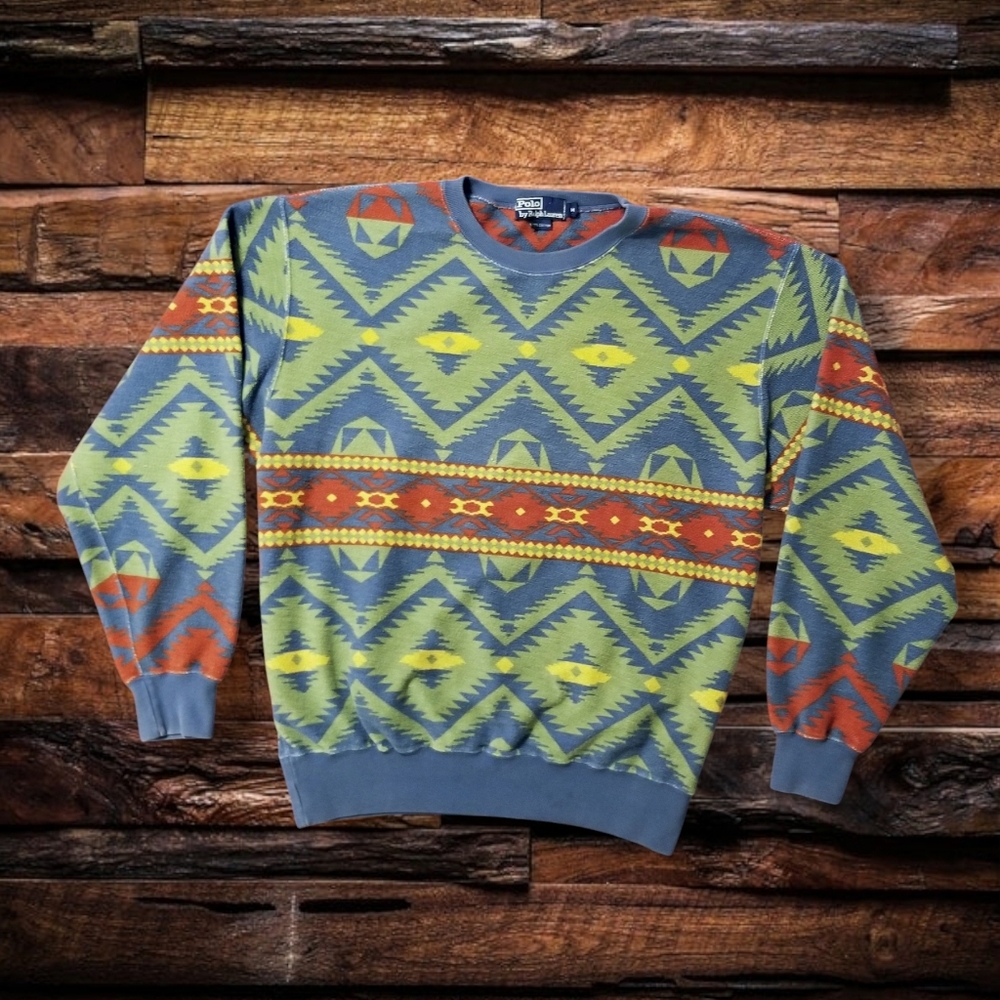 POLO RALPH LAUREN TERRY CLOTH SWEATSHIRT- MEN'S SIZE MEDIUM